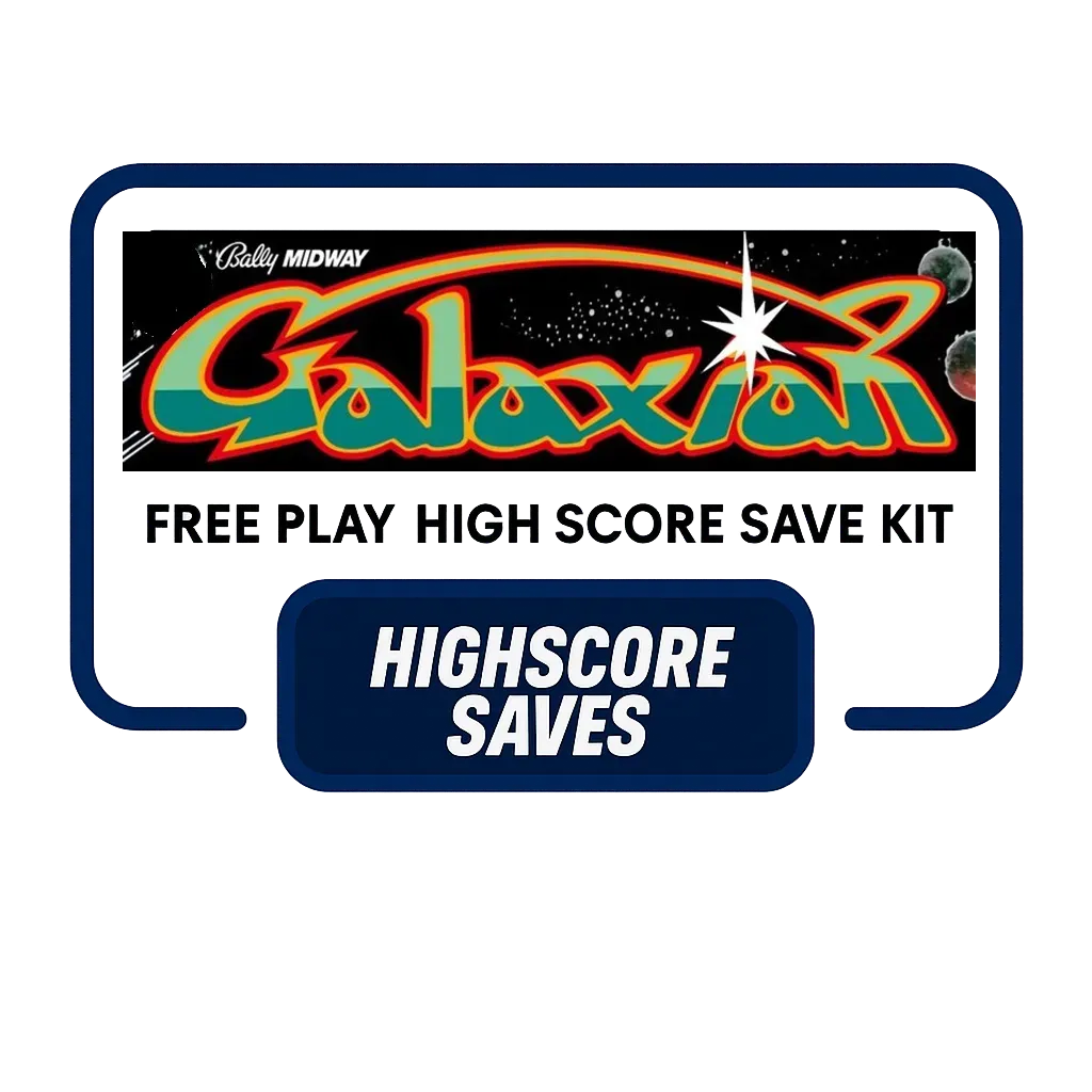 Galaxian Multigame Free Play and High Score Save Kit