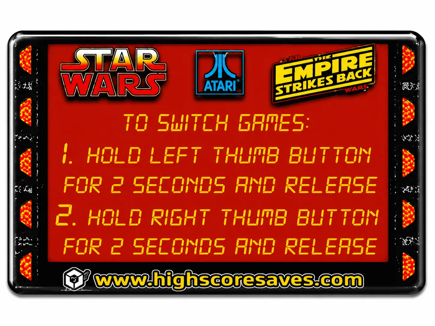 Star Wars | Empire Strikes Back Multigame Instruction Magnet