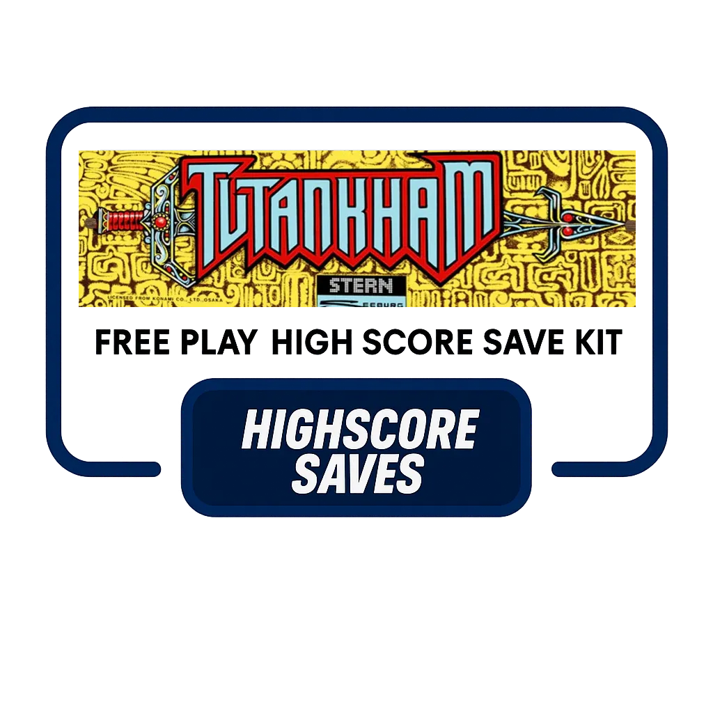 Tutankham Free Play and High Score Save Kit