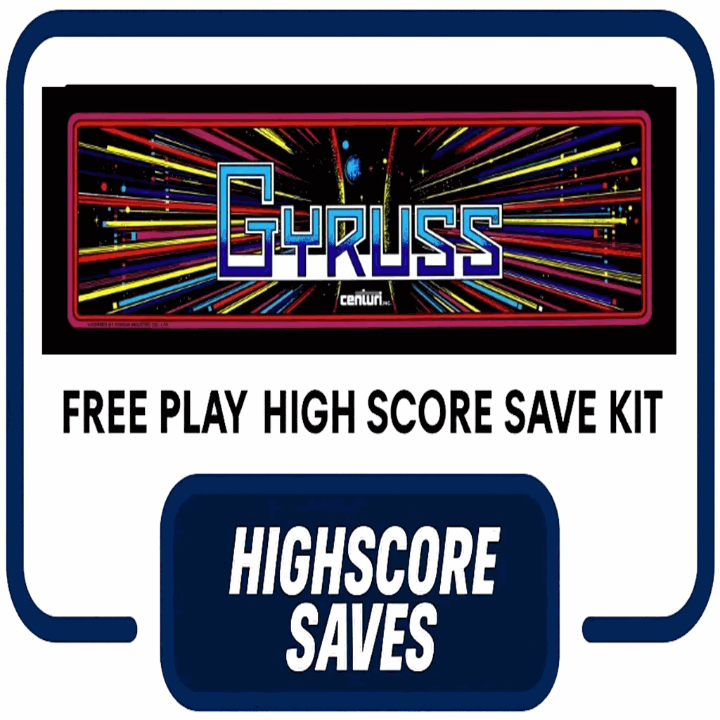 Gyruss Free Play and High Score Save Kit
