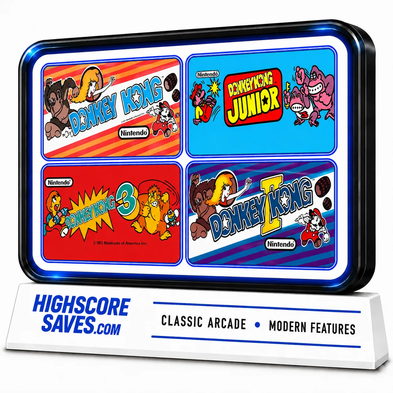 Donkey Kong Rearranged Multigame Free Play and High Score Save Kit