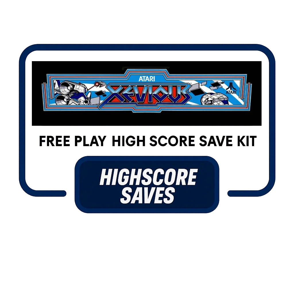 Xevious Free Play and High Score Save Kit
