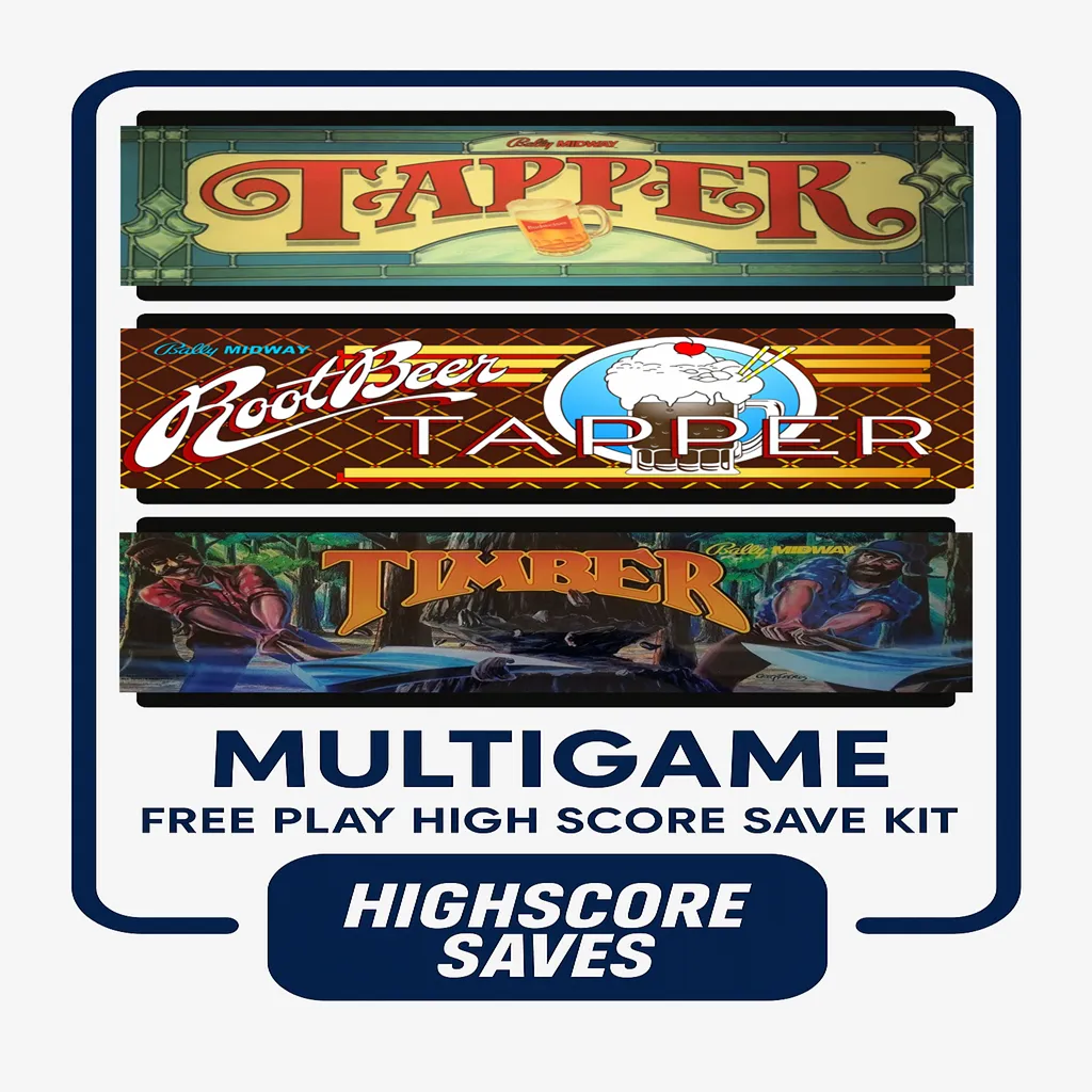 Tapper | Timber | Root Beer Tapper Multigame Free Play and High Score Save Kit Tapper | Timber | Root Beer Tapper Multigame Free Play and High Score Save Kit